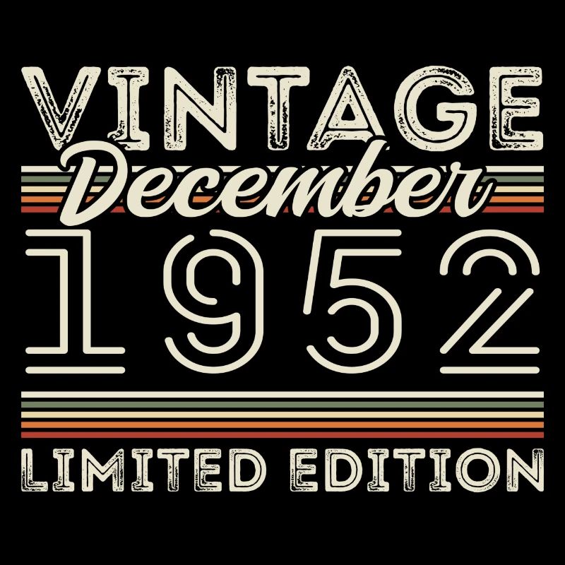 Vintage December 1952 - 73rd Anniversary December