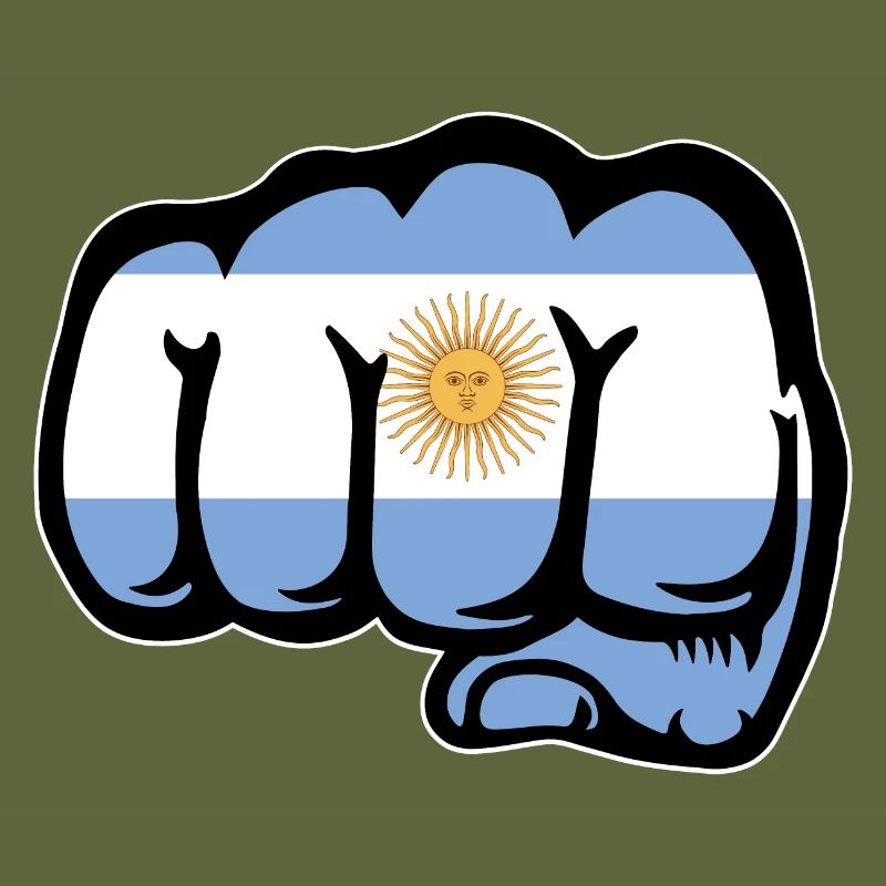 Poing du drapeau argentin