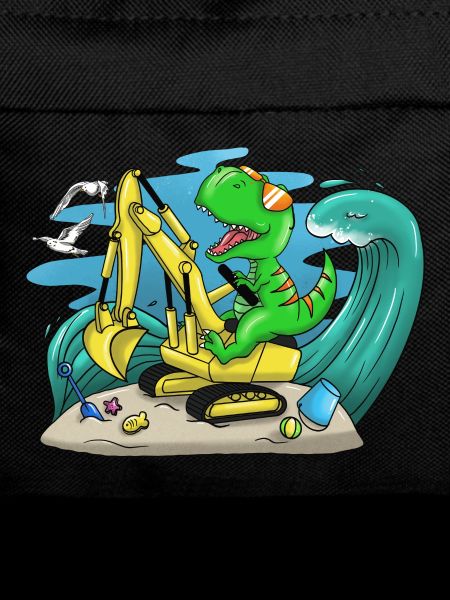 Dino at the beach