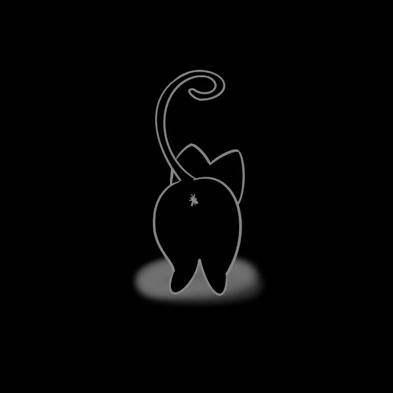 Rücken Katze