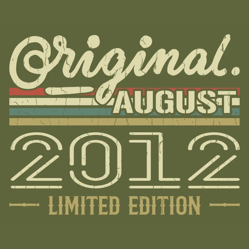 August 2012 Birthday August 2012 August 2012 Retro