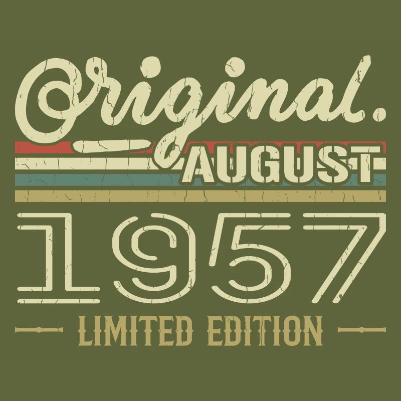 August 1957 Geburtstag August 1957 August 1957 Retro