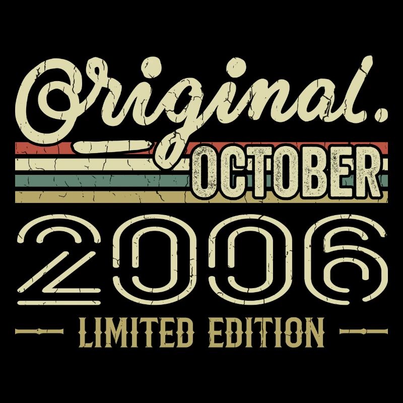Born in October 2006 Retro Birthday October 2006