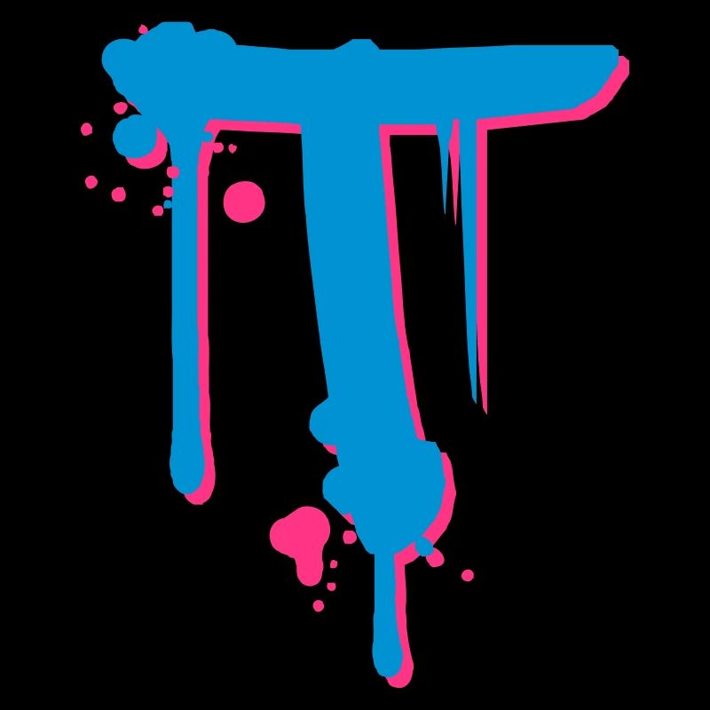 T Graffiti spray drops Farbklex