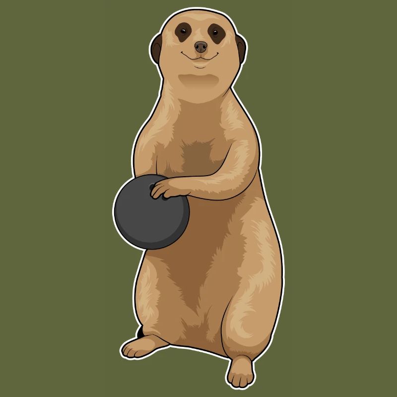 Suricate Boule de bowling