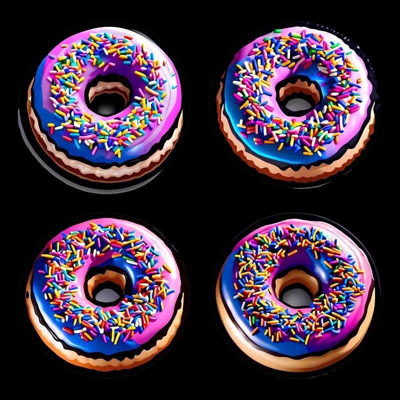 Vier Donuts