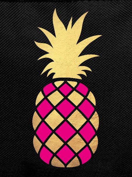 Pineapple Pattern Gold Plaid Summer Exotic