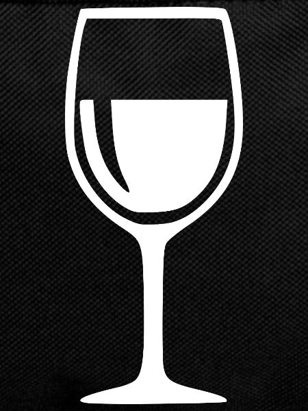 Weinglas schwarz Weinrebe Wein Geschenk Kellner