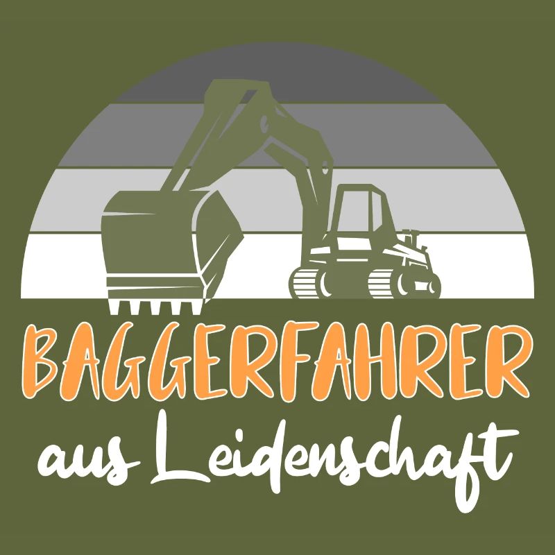 Bagger Baggerfahrer Baggerwagen