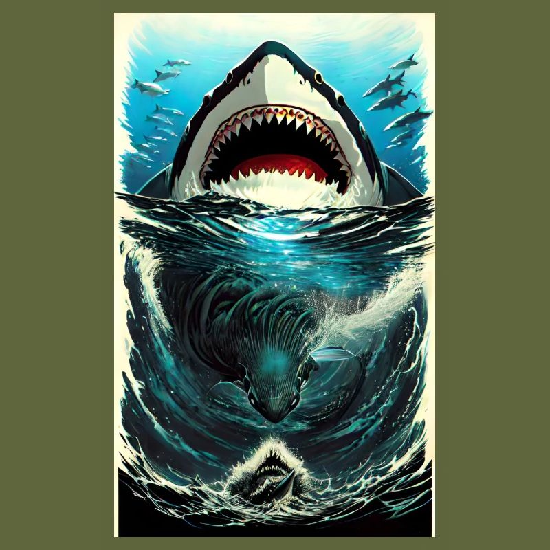Requin | Grand requin blanc | Créature marine | Poisson