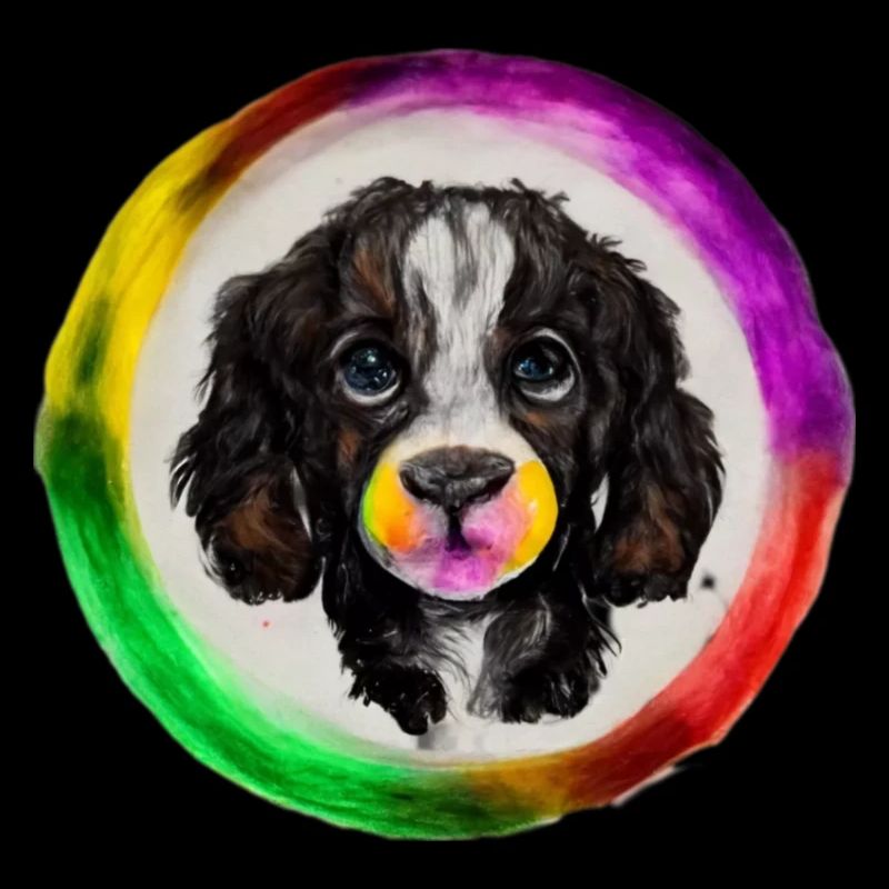 Regenbogen Hund Cocker Spaniel
