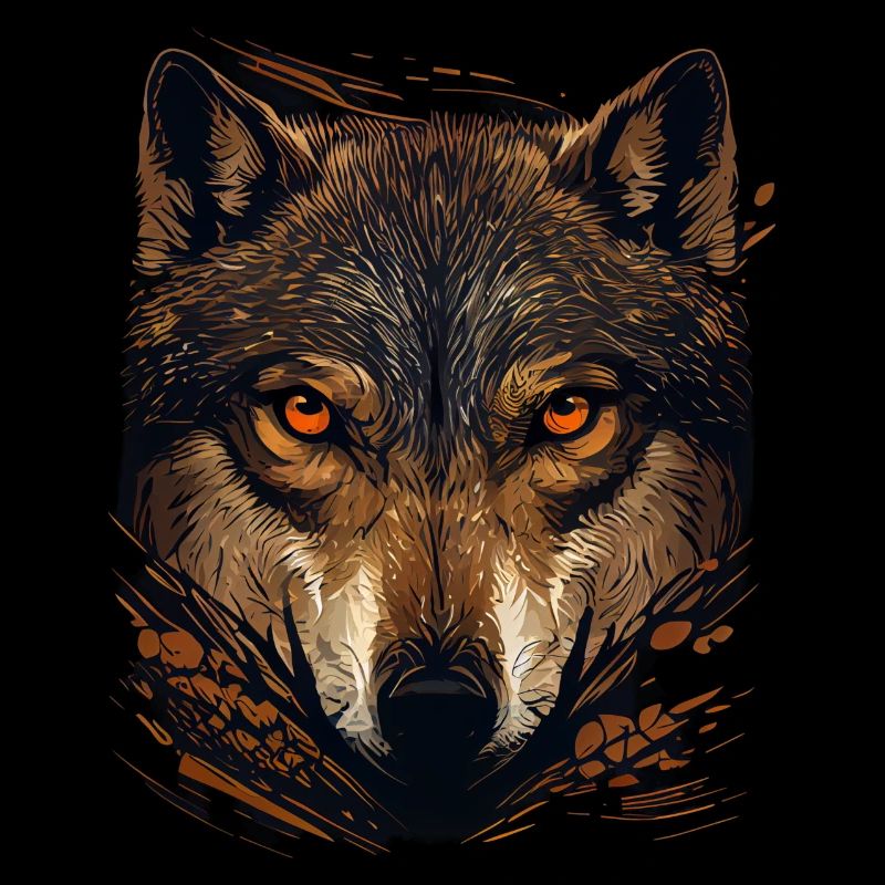 Wolf Face Brown