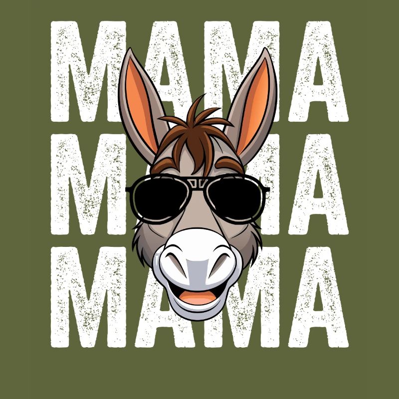 Mama Mutter Esel