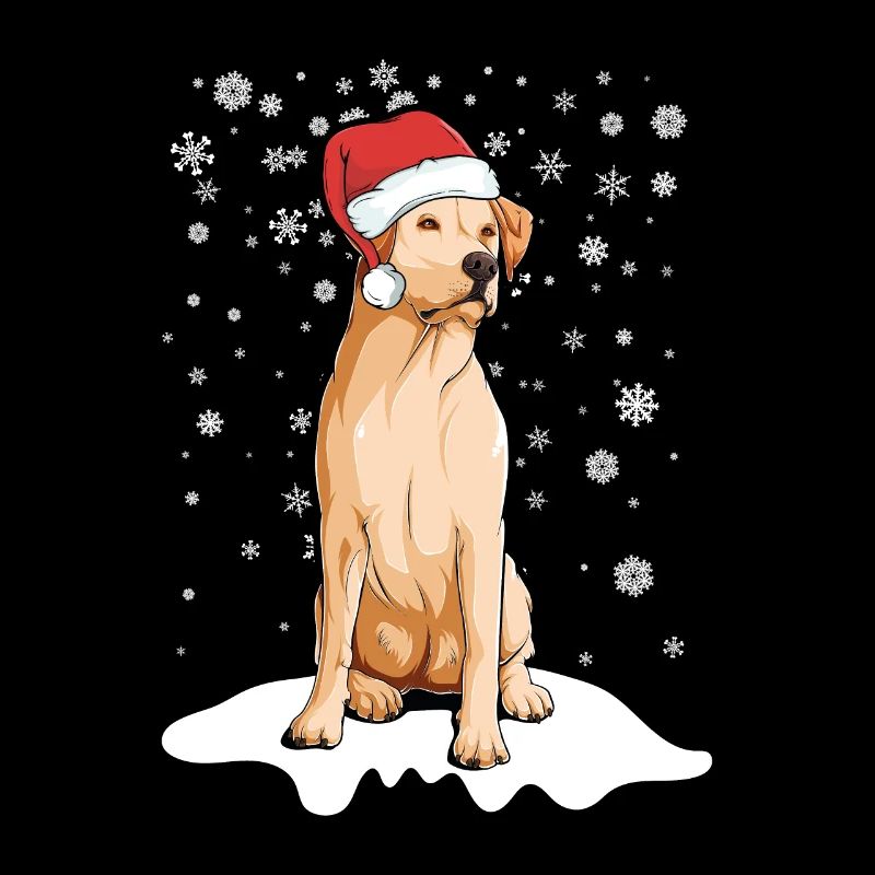 Santa Claus Hat Labrador Retriever Dog