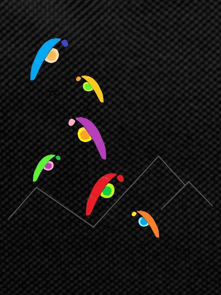 Paragliding sun summer pilot