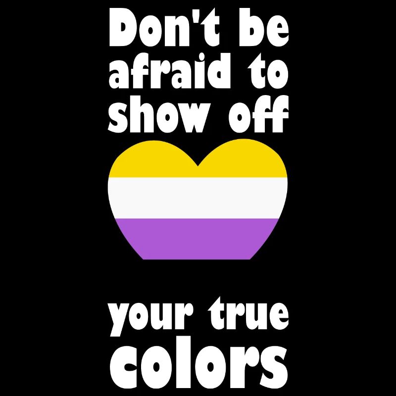 True Colors Non Binary Gay Pride LGBT