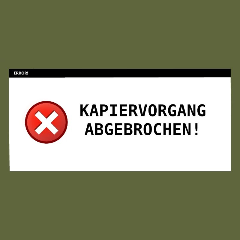 Copying process aborted