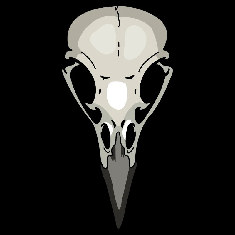 crow skeleton raven