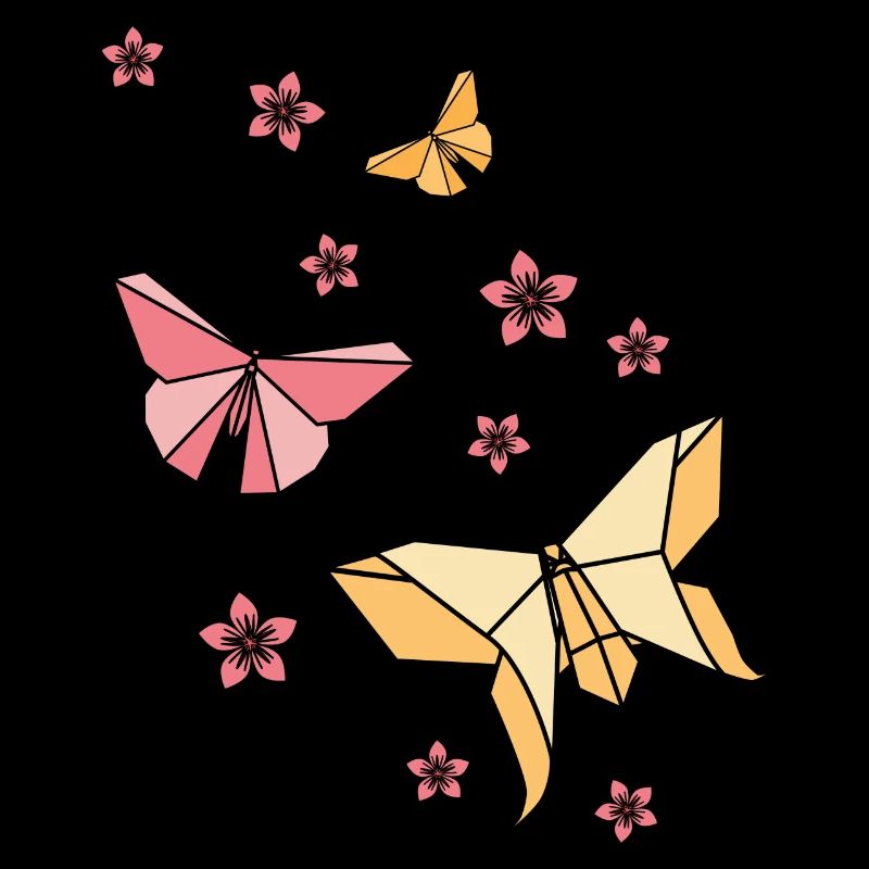 Origami butterflies