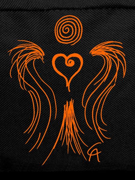 Herzengel orange