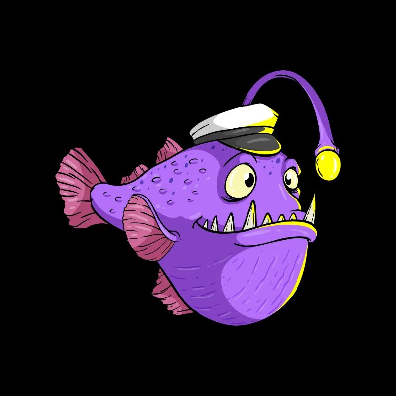 Fisch mit Taschenlampe