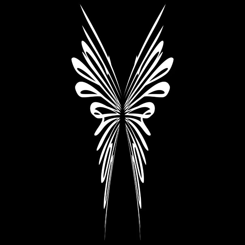 Filigree abstract wings