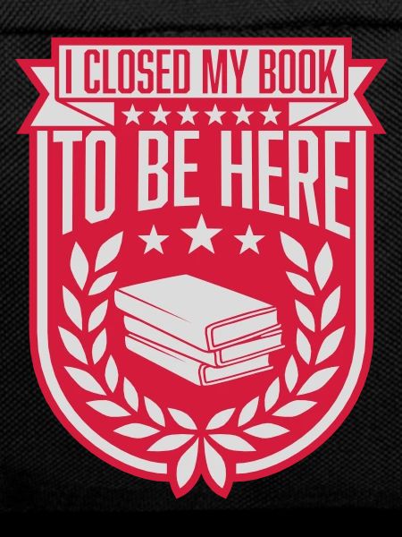 I closed my book
