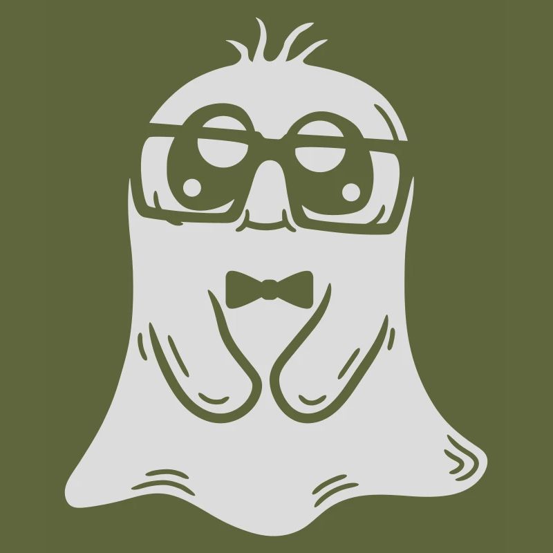 Hornbrille Nerd Geist Comic