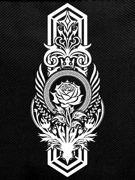 Pink medieval banner