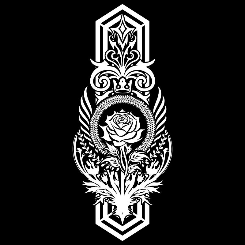 Pink medieval banner