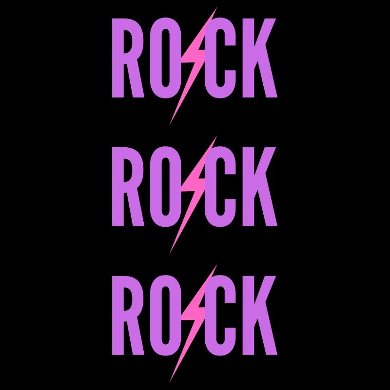 ROCK Drei lila Logos