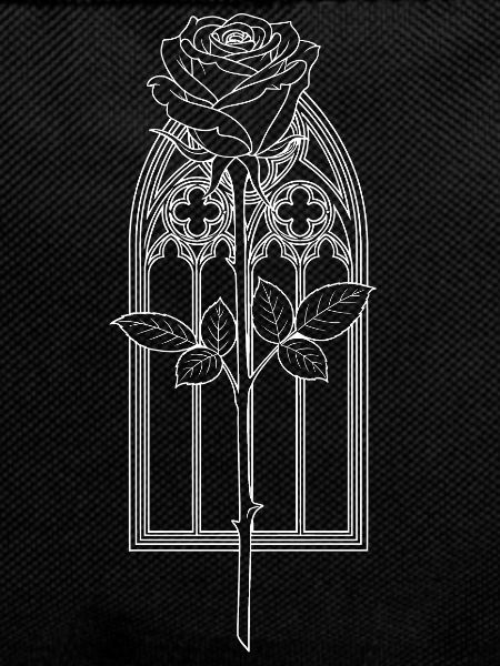 Rose in Gothic Window