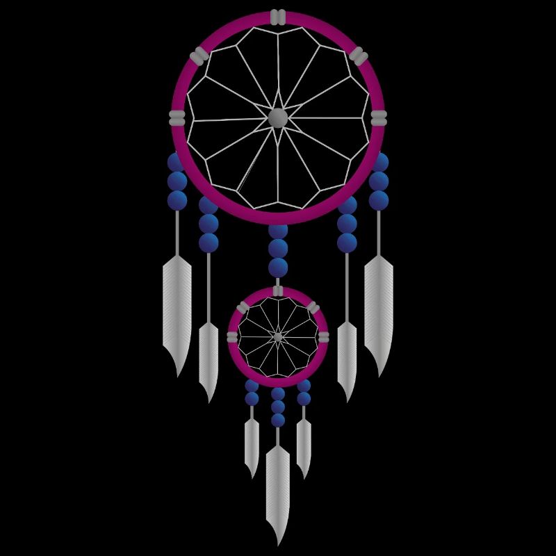 Attrape-rêves violet et bleu