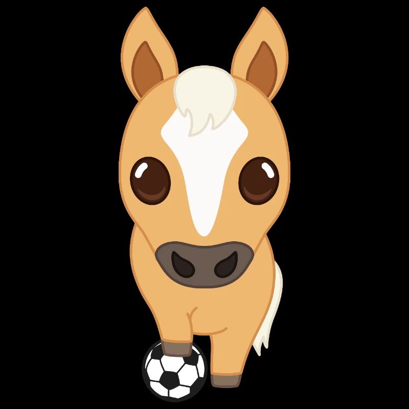 Fußball-Pferd Cartoon