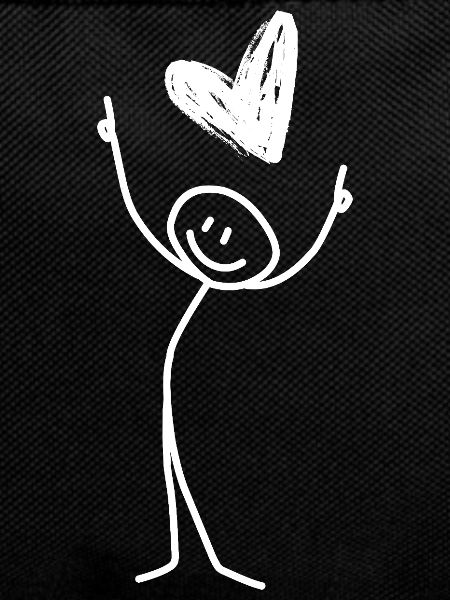 Stick figure "Love" (with heart)