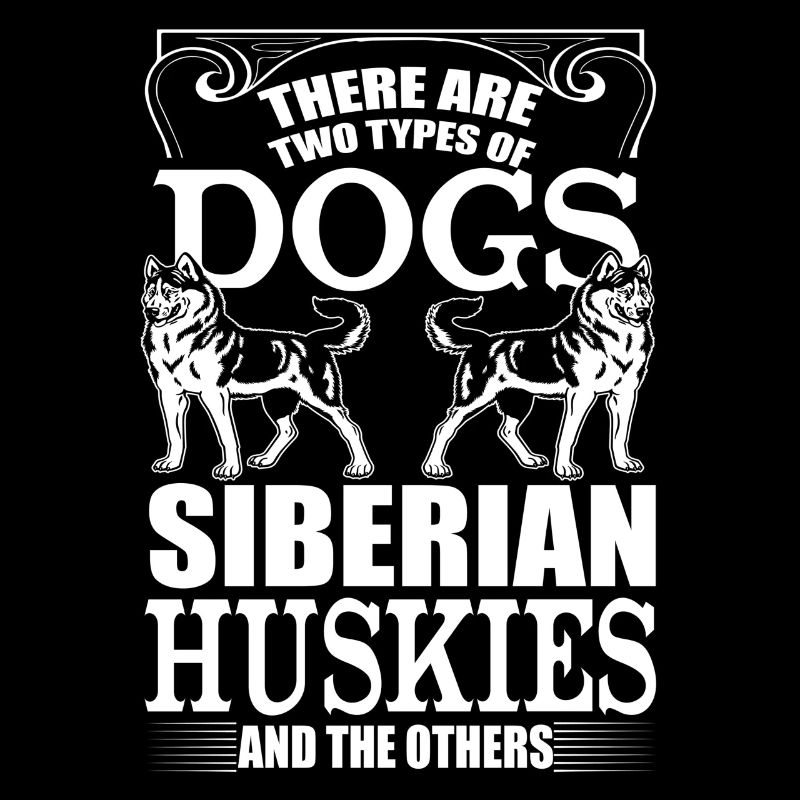 Il existe deux types de chiens T Shirt Husky sibérien