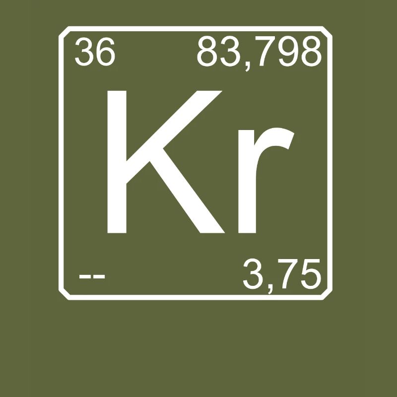 Krypton Periodensystem der Elemente Symbol Kr