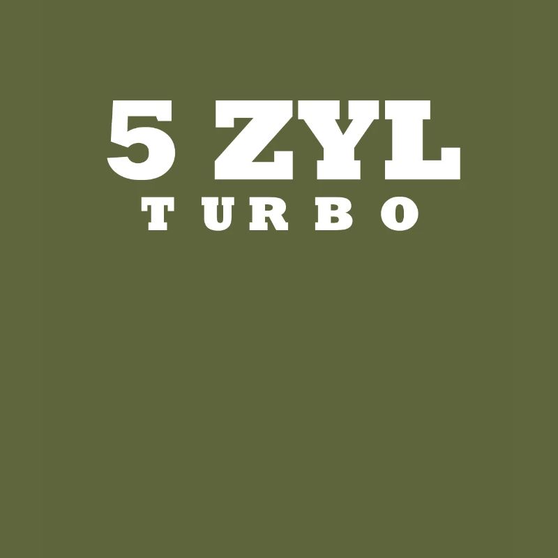 5 cylinder turbo oldtimer 1-2-4-5-3 gift idea