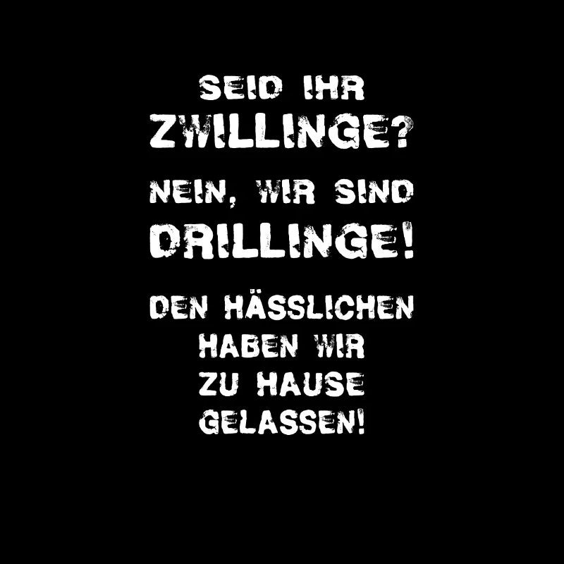 Lustig Zwillinge Drillinge Geschenkidee