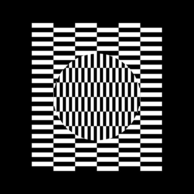 Visual grid perception illusion imagination