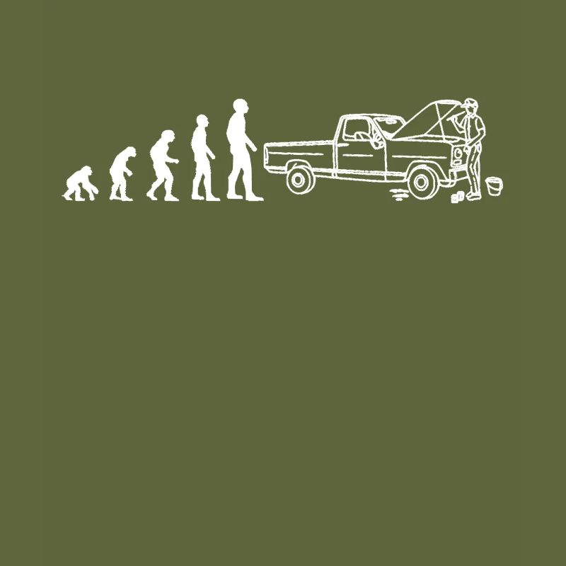 Auto mechanic workshop evolution - funny