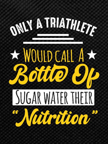 Triathlon motif for triathletes