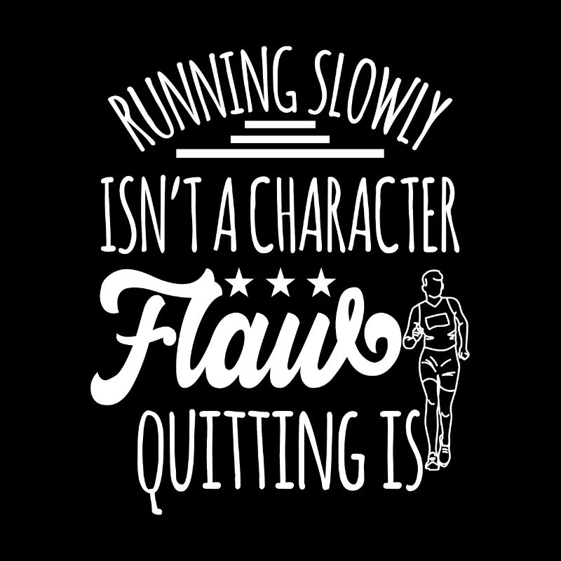 Marathon motif for runners & joggers