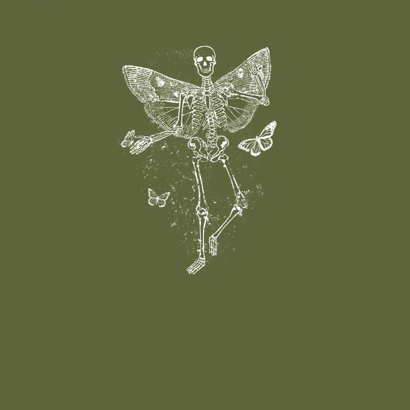 Fairycore Squelette Papillon mignon grunge