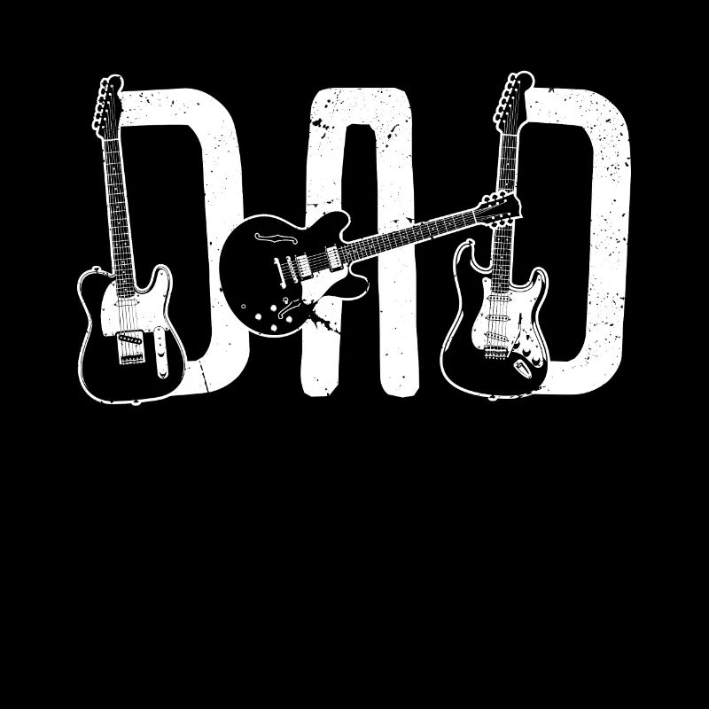 Guitars Daddy Fun Father's Day Guitar Lovers