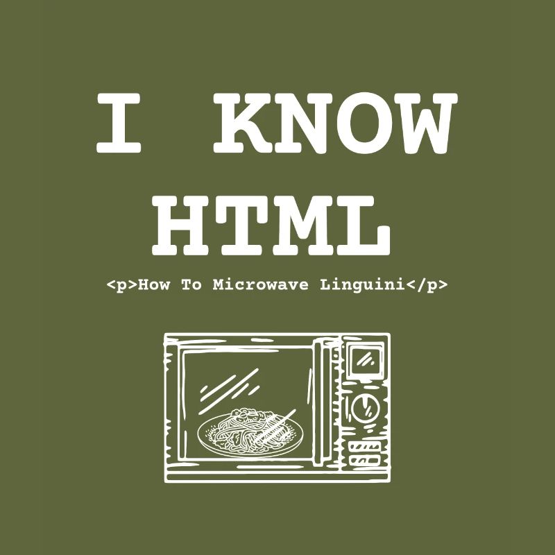 Funny Know HTML How to make linguini in the microwave