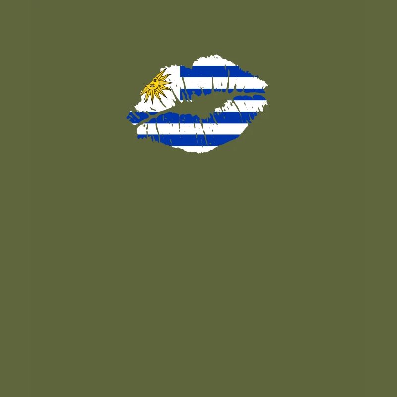 Uruguay Flag Country Native Ancestry Pride Womens