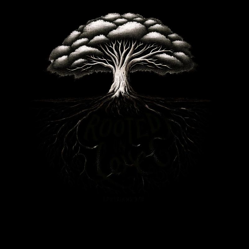 Rooted in Love Ephesians 3:17-18 Tree with