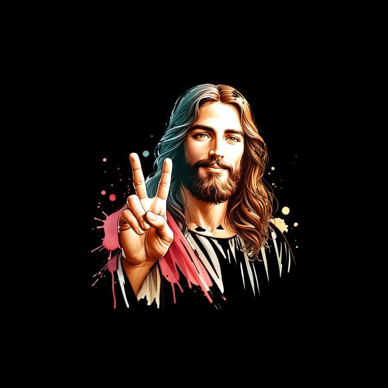 Aimez comme Jésus style hippie avec Dove