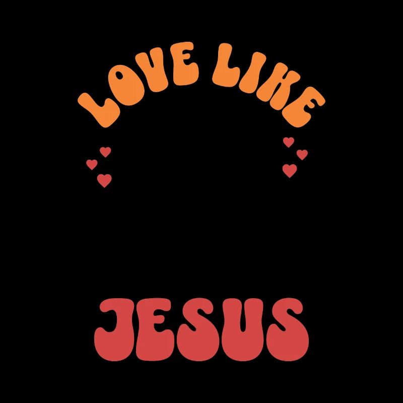 Love Like Jesus Retro 70s Style